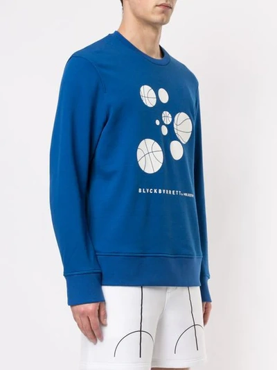 Shop Blackbarrett Basketballs Sweatshirt In Blue
