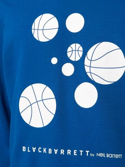 Shop Blackbarrett Basketballs Sweatshirt In Blue