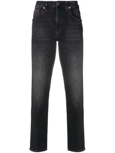 Shop Tommy Hilfiger Slim-fit Jeans - Black