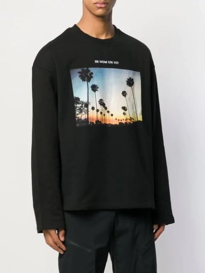 Shop Ih Nom Uh Nit Photo Print Sweater In Black