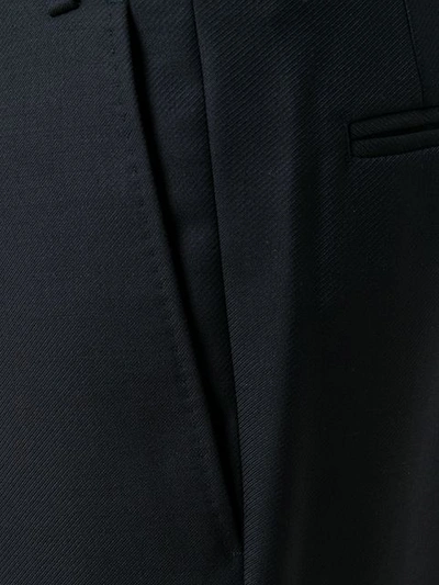 Shop Canali Classic Tailored Trousers In Blue