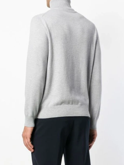 Shop Cruciani Turtle Neck Jumper - Grey