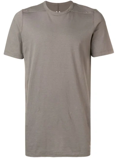 Shop Rick Owens Crew Neck T-shirt - Grey