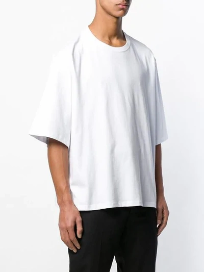 Shop Raf Simons Frankenstein Print T-shirt In White