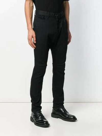 Shop The Viridi-anne Slim Pocket Detail Trousers In Black