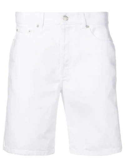 Shop Givenchy Logo Side-stripe Shorts In White