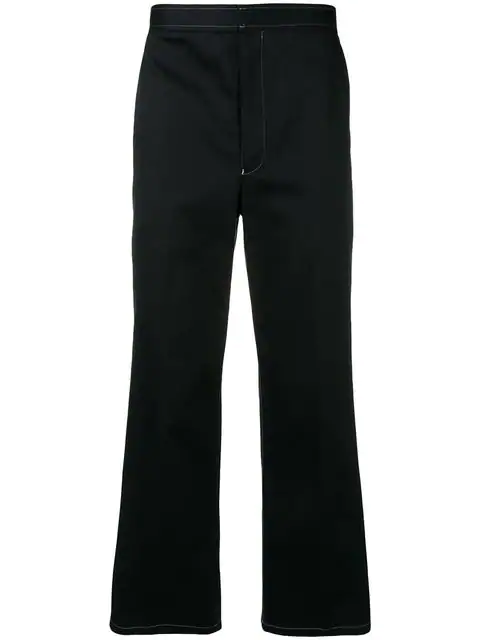 Thom Browne Patch Pocket Straight Leg Chino In Blue | ModeSens