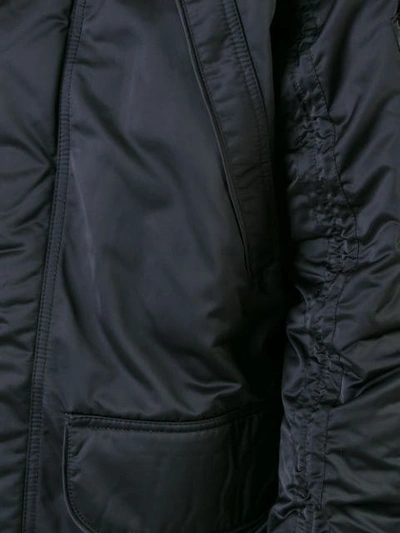 Shop Kru Maverick Hooded Parka Coat In 2000 Black