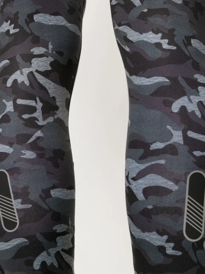 Shop Ea7 Emporio Armani Camouflage Leggings - Grey