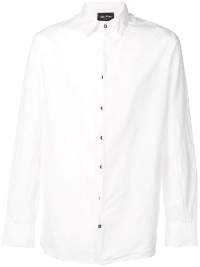 Shop Andrea Ya'aqov Pointed Collar Shirt In White