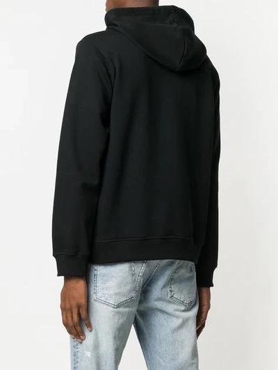 Kenzo Signature Tiger Hoodie In Black