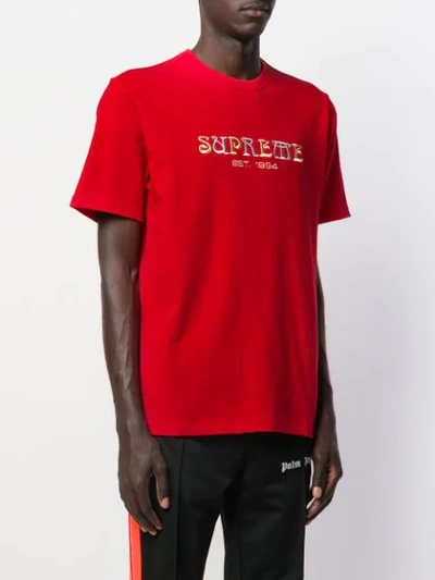 Supreme Nouveau Logo T-shirt In Red | ModeSens