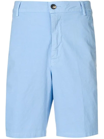 Shop Kenzo Chino Shorts In Blue