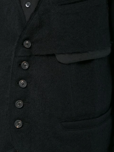Shop Ziggy Chen Patch Pocket Vest In Black