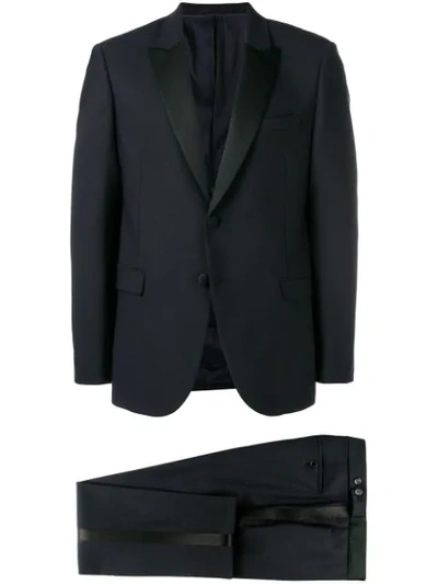 Shop Neil Barrett Two-piece Dinner Suit In 415 Dark Navy