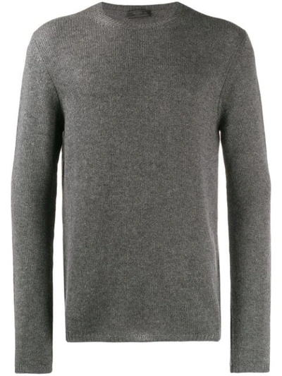 Shop Prada Cashmere Knitted Jumper In F0480 Ardesia