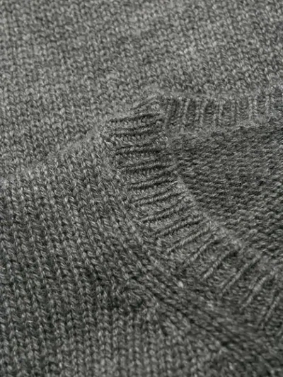 PRADA 纯色针织毛衣 - 灰色