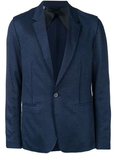 Shop Lanvin Single Button Blazer In Blue