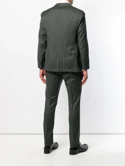 0909 SLIM-FITTED TWO PIECE SUIT - 绿色