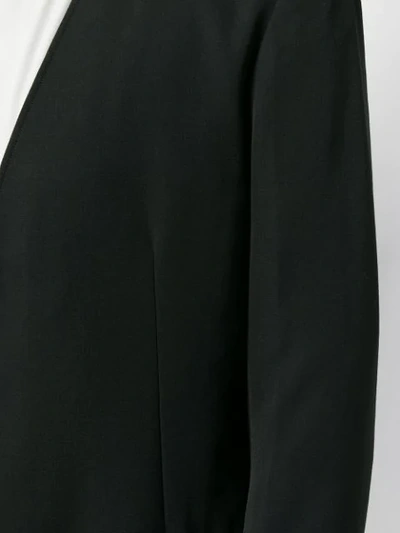 Shop Yohji Yamamoto Collarless Coat In Black