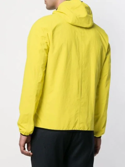 Shop Herno Hooded Lightweight Jacket In Yellow