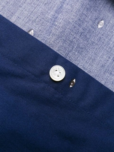 Shop Kenzo Eye Print Shirt In Blue