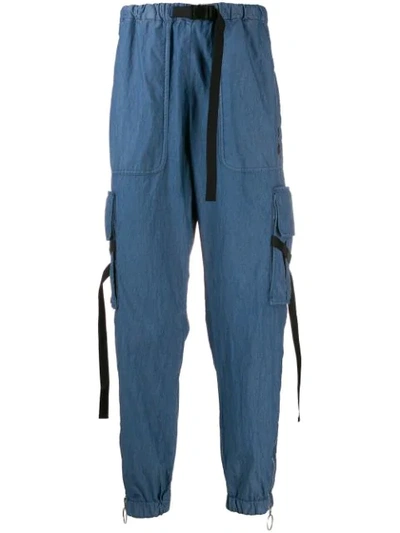 Shop Off-white Parachute Cargo Pants In Blue