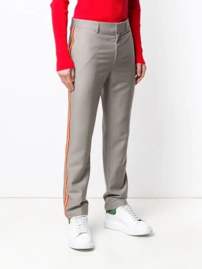 Shop Calvin Klein 205w39nyc Side Panelled Trousers In Grey