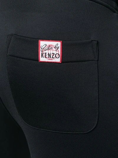Shop Kenzo Color Slim Track Pants In Black