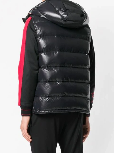 Shop Philipp Plein Padded Gilet In Black