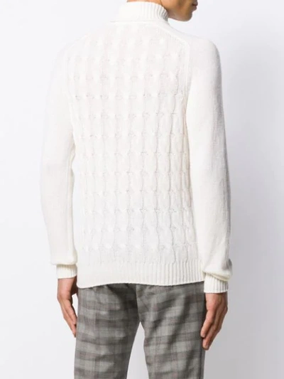 Shop Tagliatore Cable Knit Jumper In 005