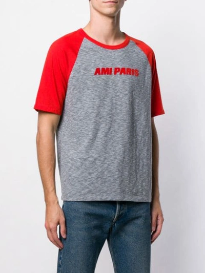 Shop Ami Alexandre Mattiussi Ami Paris T-shirt In Red
