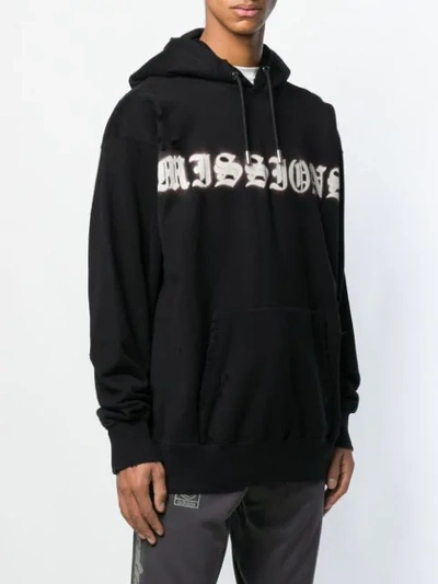 Shop Mastermind Japan Printed Hoodie In Black