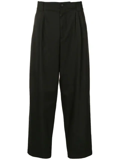 Shop Dolce & Gabbana Wide Leg Trousers In Black