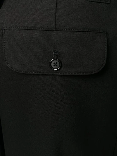 Shop Dolce & Gabbana Wide Leg Trousers In Black