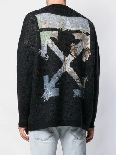 Shop Off-white Arrows Print Jumper In Black