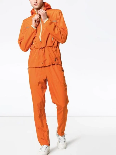 Kiko Kostadinov Woven Nylon Jacket In Orange