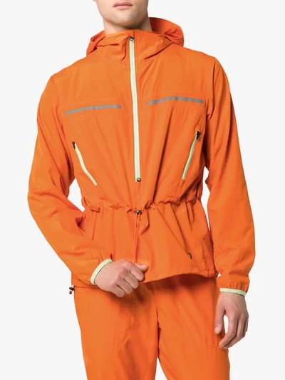 Kiko Kostadinov Woven Nylon Jacket In Orange