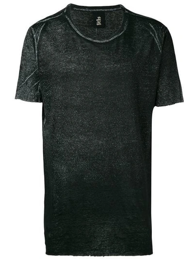 Shop Thom Krom Glitter Round Neck T In Black