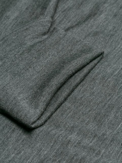 Shop Prada Classic Polo Neck In Grey