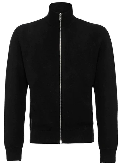 Shop Prada Wool And Cashmere Cardigan In Black