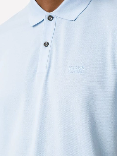 Shop Hugo Boss Short-sleeve Polo Shirt In Blue