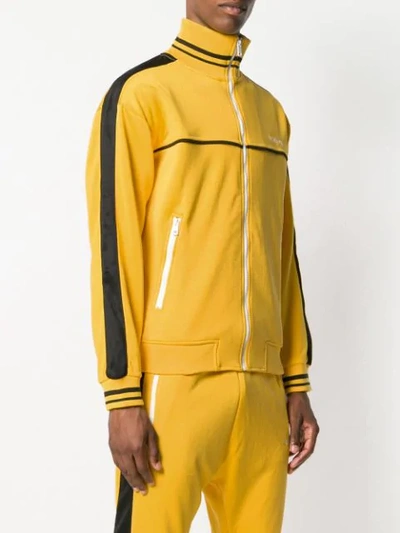 Shop Diesel Zipped Sport Jacket - Yellow