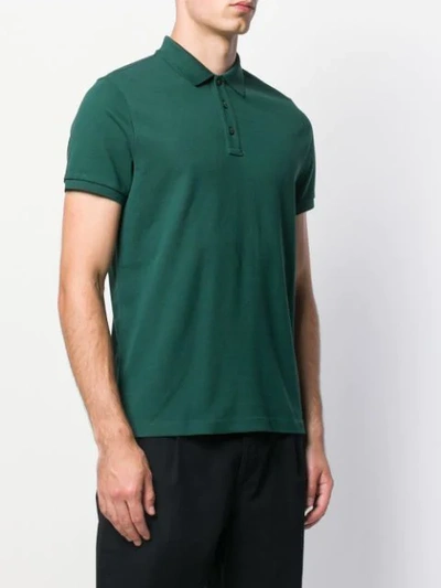 Shop Moncler Klassisches Poloshirt In Green