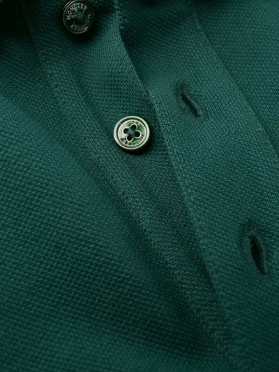 Shop Moncler Klassisches Poloshirt In Green