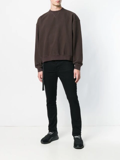 Shop Ben Taverniti Unravel Project Oversized Sweater In Brown