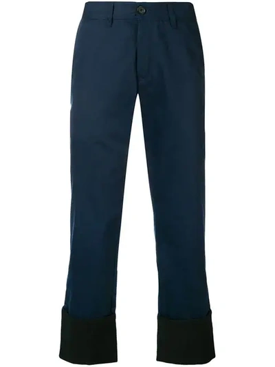 Shop Loewe Fisherman Trousers In Blue