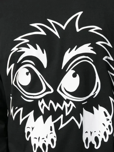 Shop Mcq By Alexander Mcqueen Monster Print Sweatshirt In Black