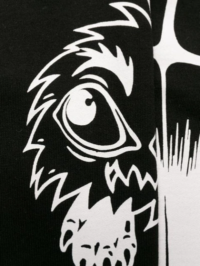 Shop Mcq By Alexander Mcqueen Monster Print Sweatshirt In Black