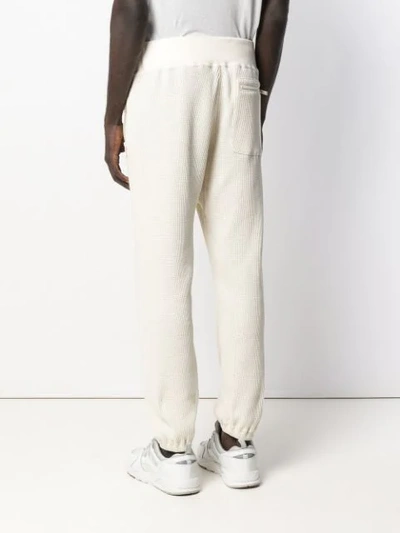 Shop Undercover Textured Track Pants In Neutrals